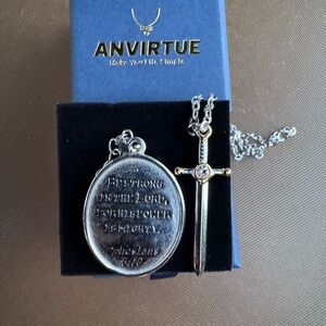 ANVIRTUE Pendant and Sword Necklace